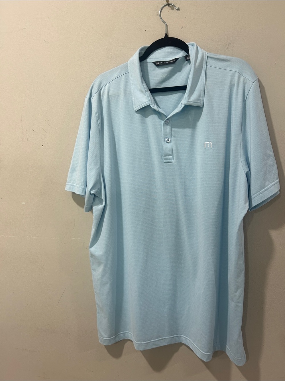 Travis Mathew Light Blue Performance Polo